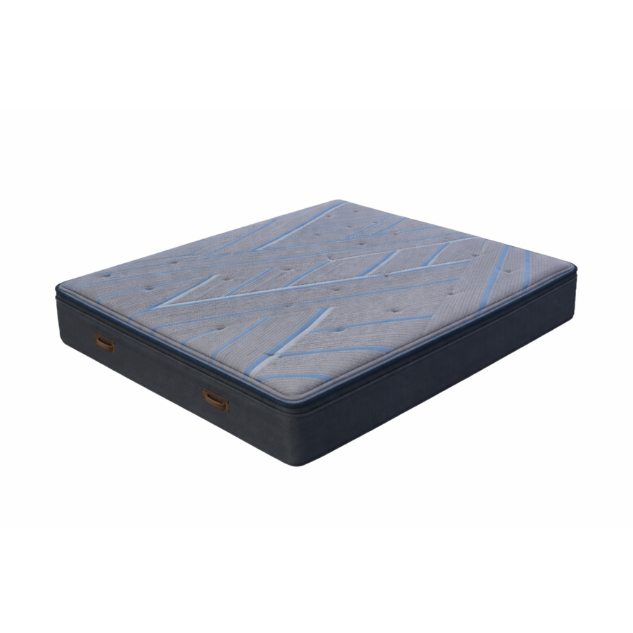 Matelas Beautyrest Signature Plush Pillow 140X200Cm - Bleu + Couettes 2P Gratuites Essentiel HIVER