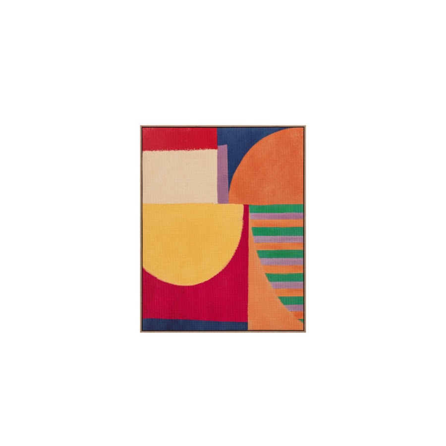 TABLEAU FORMES AVEC CADRE - MULTICOULEUR Tableaux