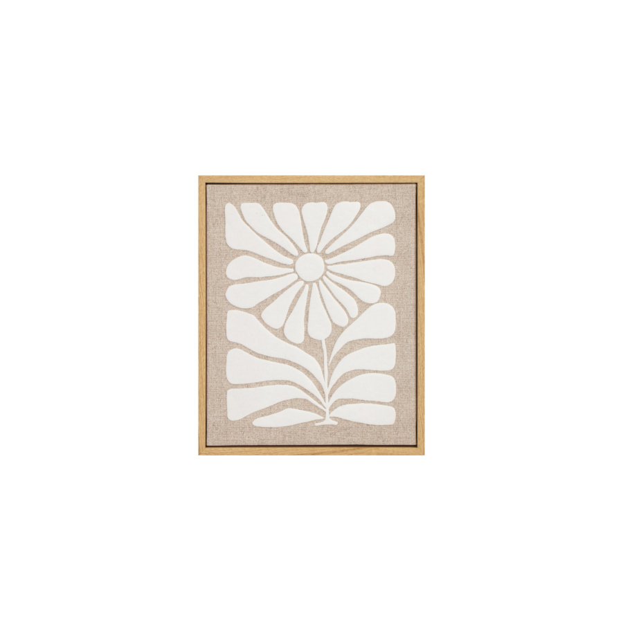 TABLEAU FLORAL AVEC CADRE - BEIGE Accessoires