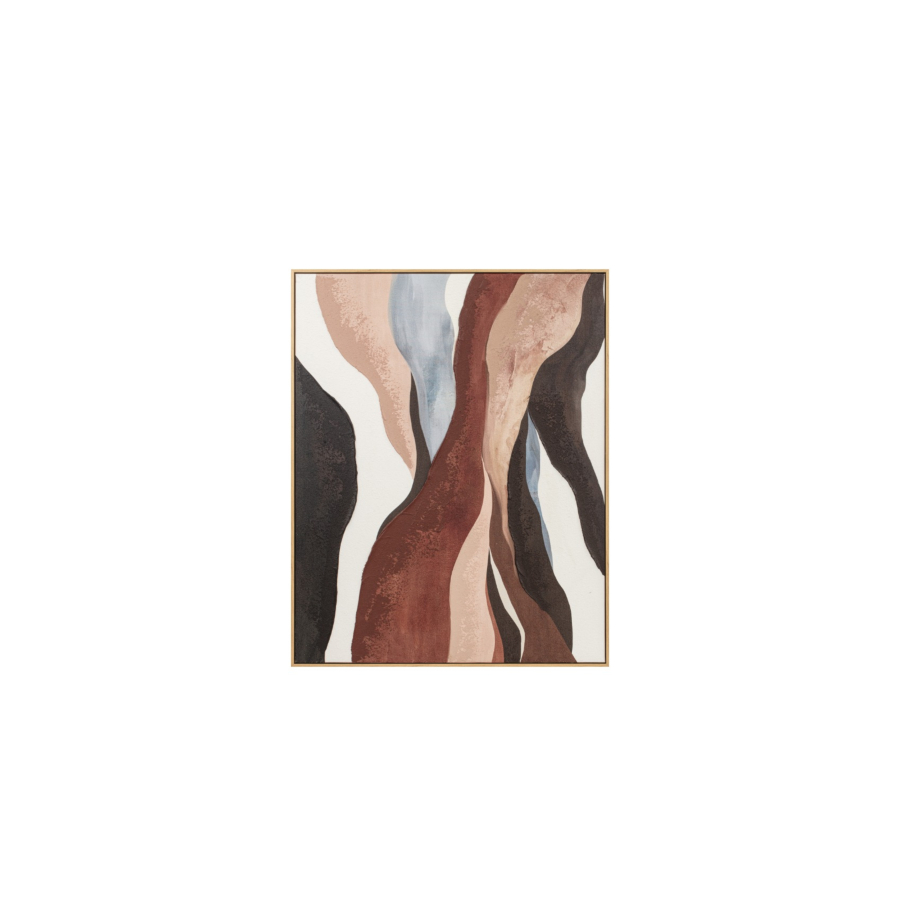 TABLEAU ABSTRAIT HANDMADE AVEC CADRE - MULTICOULEUR Tableaux