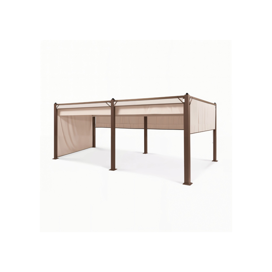 GAZEBO PURE-HARMONY EN ACIER - BEIGE Soldes été vague 2