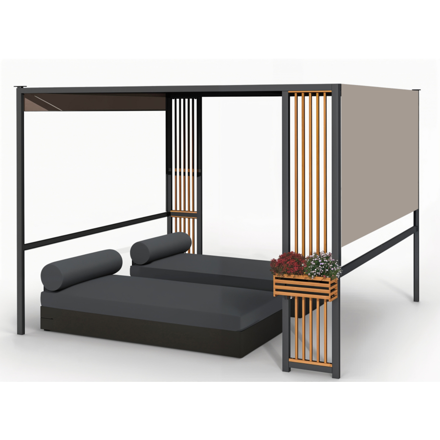 Gazebo Siesta-Fiesta - Beige Tonelles, gazebo et pergolas