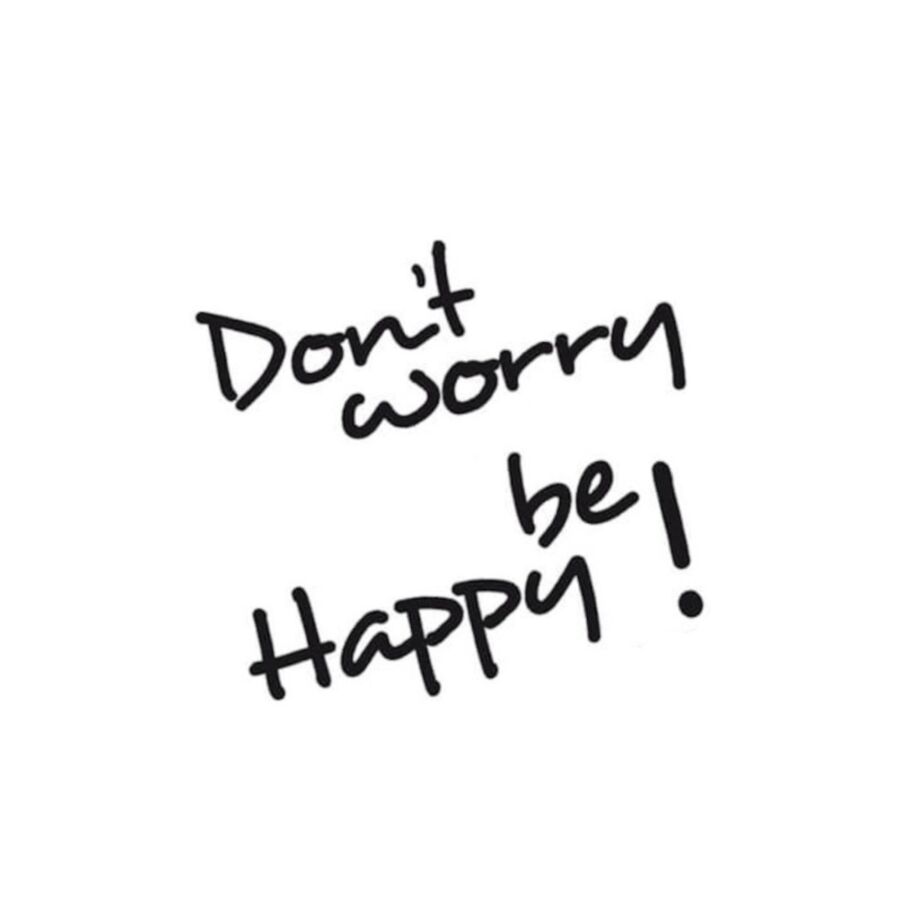 Stickers HAPPINESS - Noir Papier peint