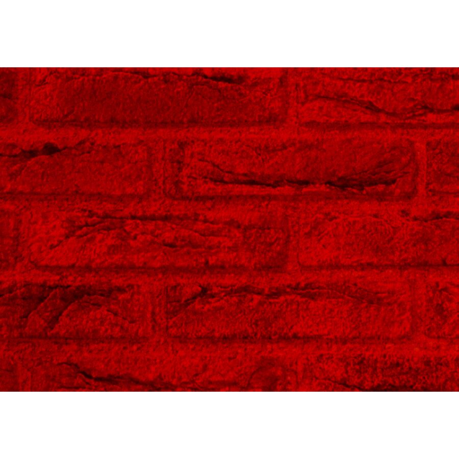 Papier Peint LES AVENTURES BRIQUES - Rouge Papier peint