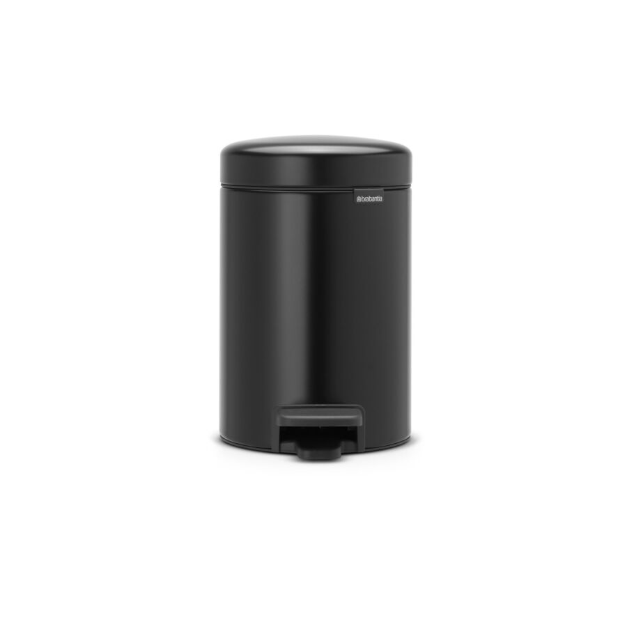 Poubelle À Pédale NEWLCON 3L - Noir Mat Poubelles de salle de bain