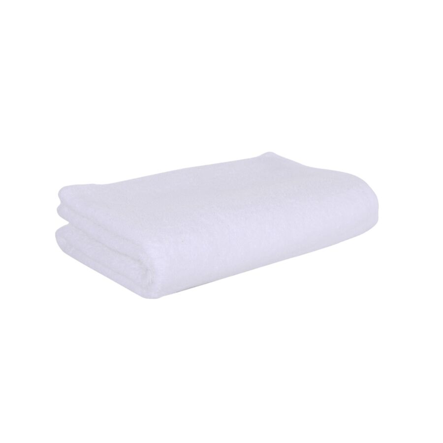 Drap De Bain Basic 100x180cm - Blanc Serviettes de bain
