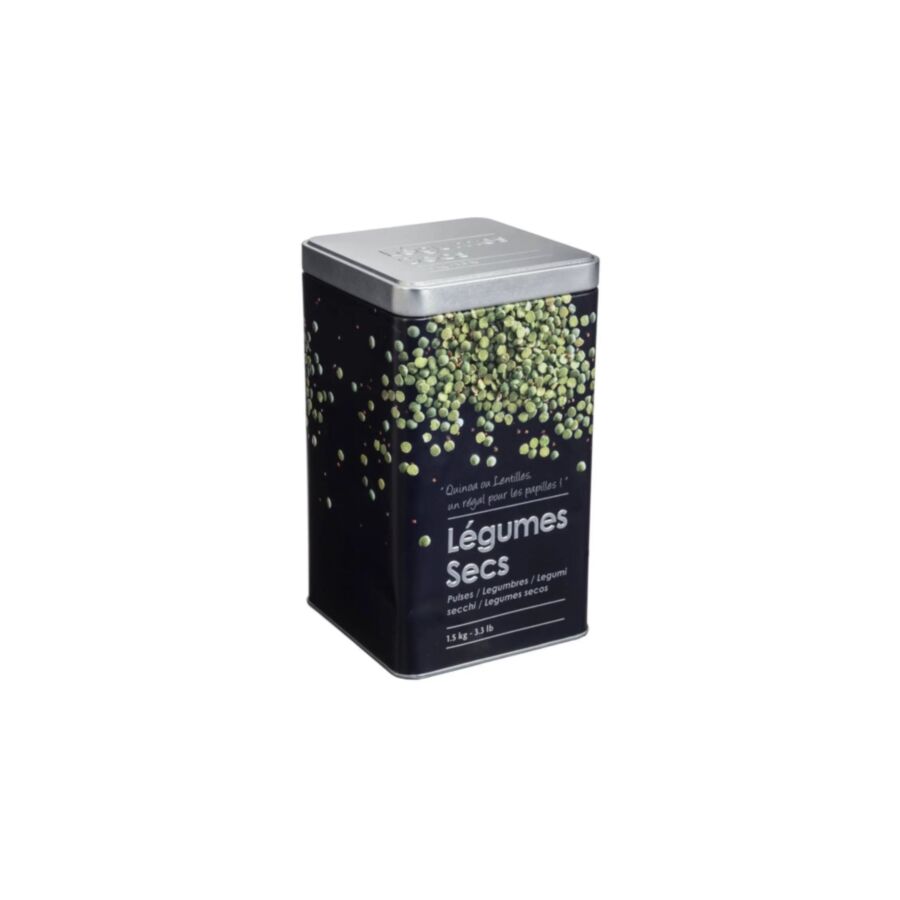 Boîte À Légumes Secs RELIEF 2 En Métal - Noir / Vert Rangement cuisine