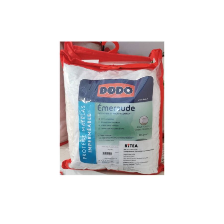Protège Matelas ÉMERAUDE Imperméable 90x200 - Blanc Protège Matelas