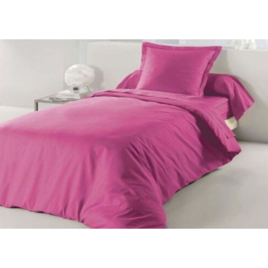 Housse De Couette 1 Personne 140x200cm - Rose Housses de couette