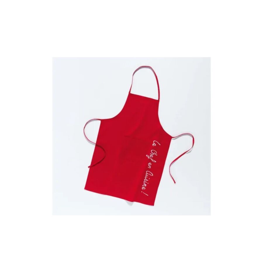 Tablier + Poche CUISTOT 60x84cm - Rouge Ustensiles cuisine
