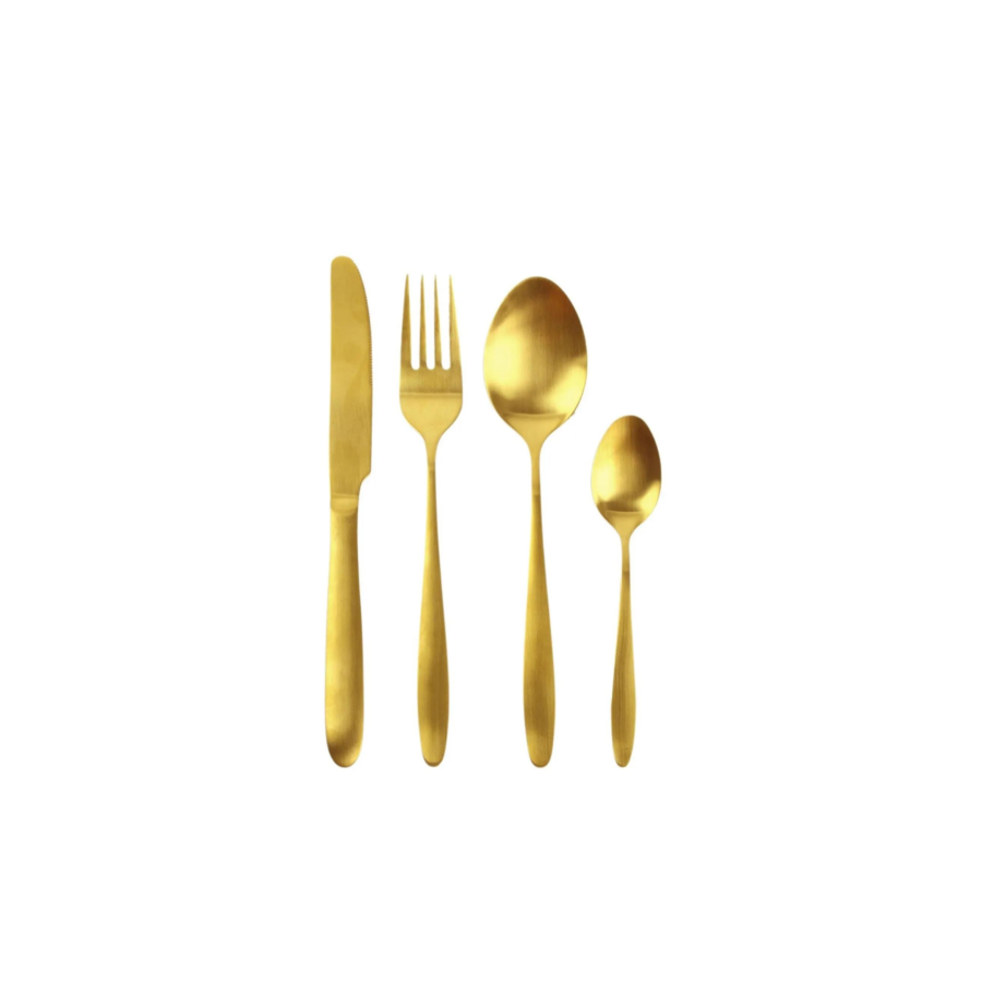 Ménagère De 16 Pièces - Doré Cuisson et préparation