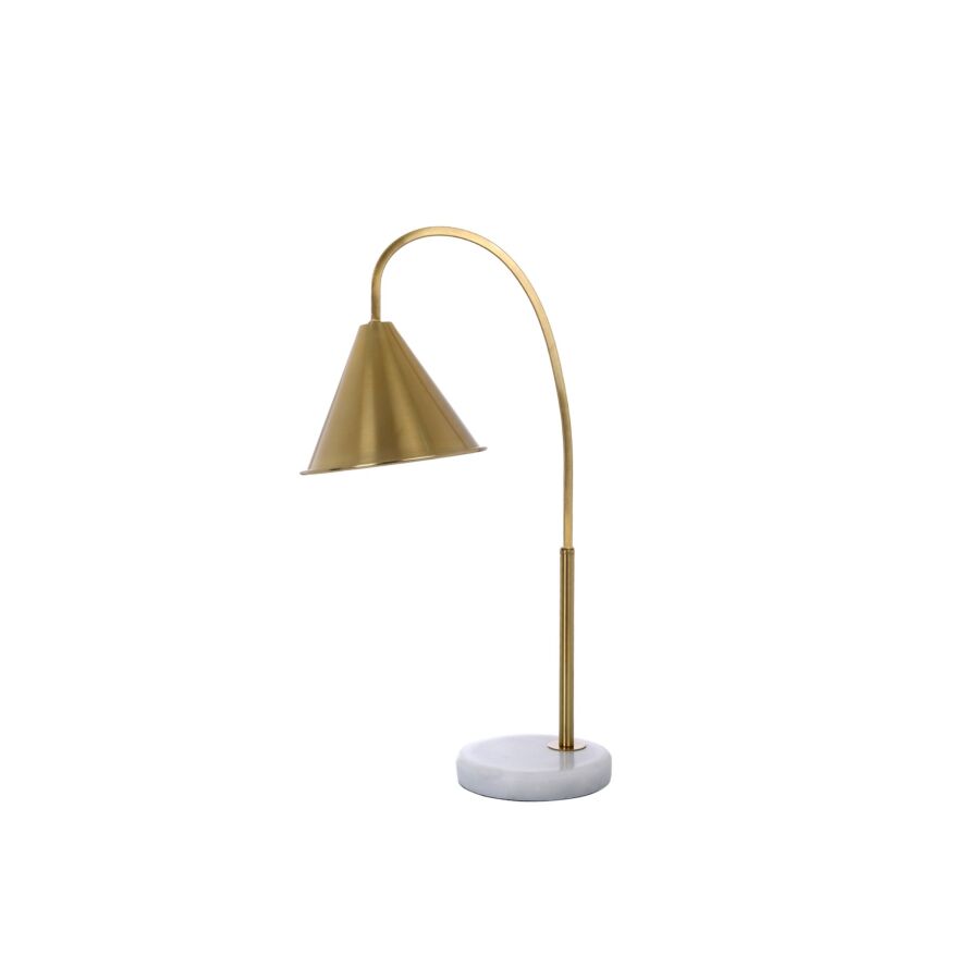 Lampe De Bureau En Métal 57cm - Doré Lampes de bureau