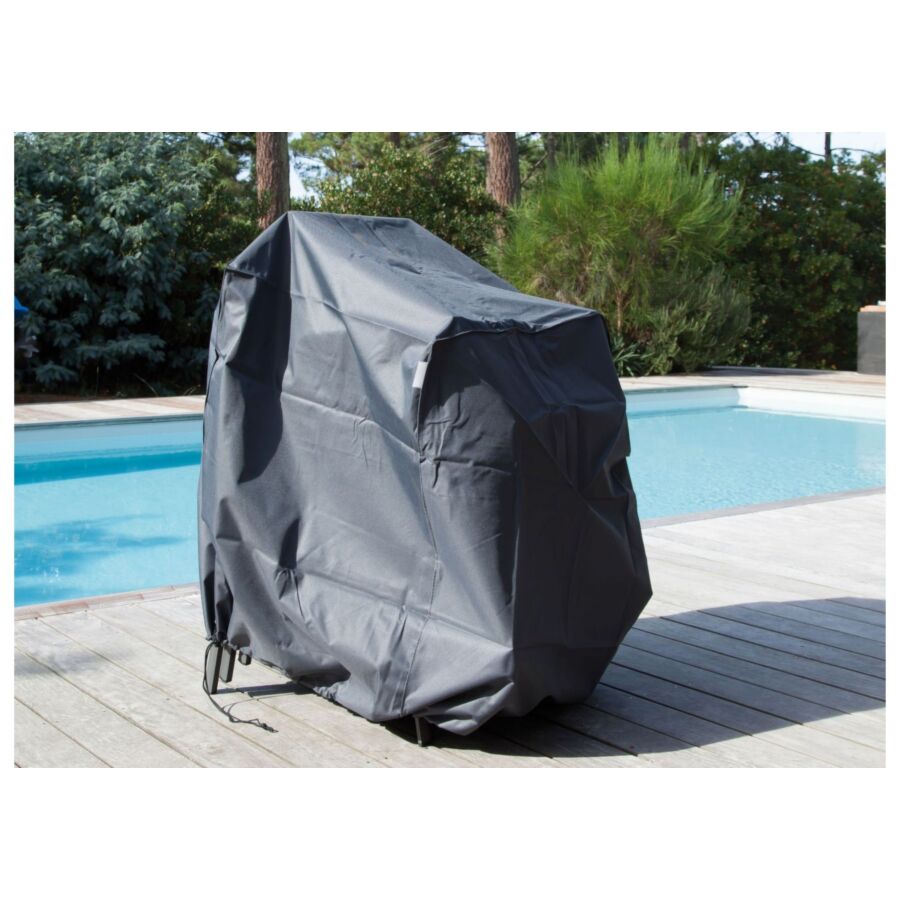 Housse De Chaise Empilable ALINA - Gris MEUBLE EXTERIEUR