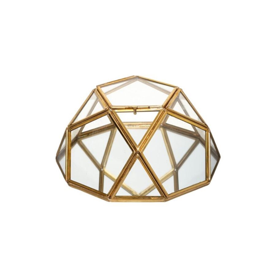 Boîte De Rangement Forme Diamant - Or Boites de rangement