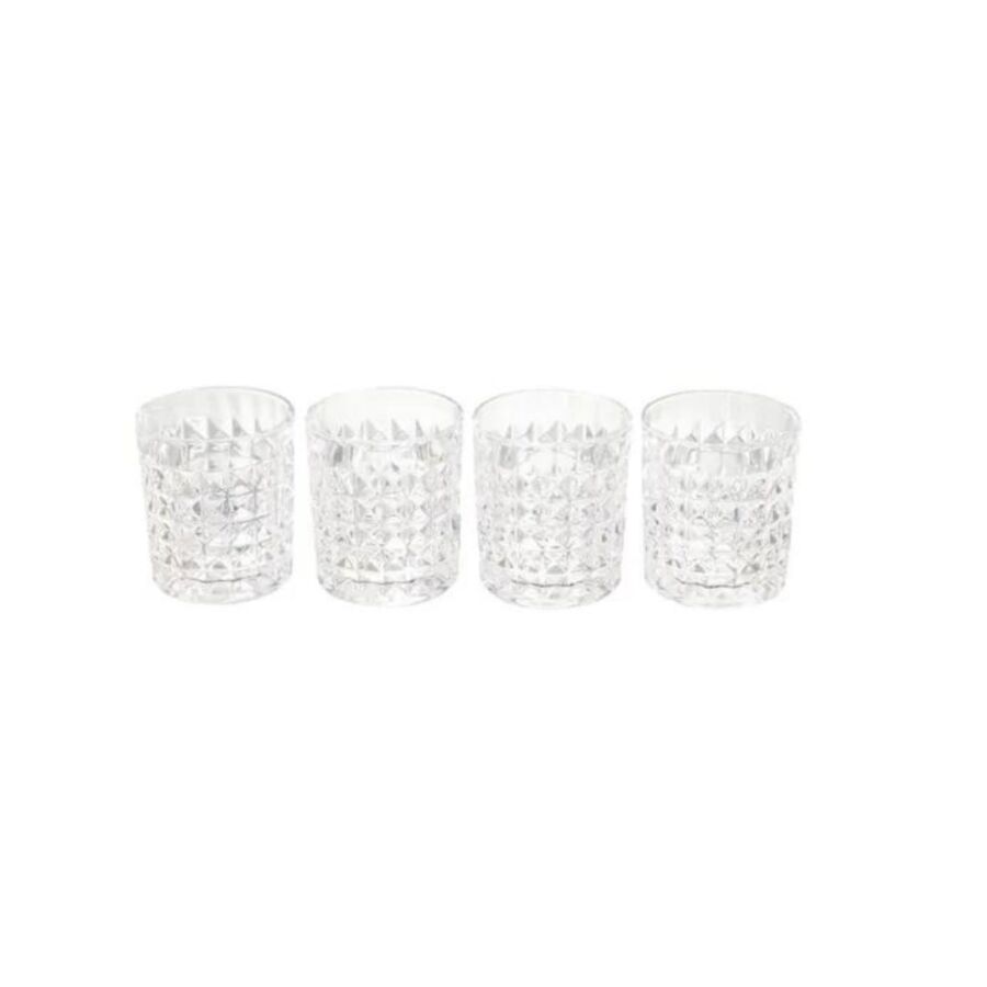 Lot De 4 Verres - Blanc Verres d'eau