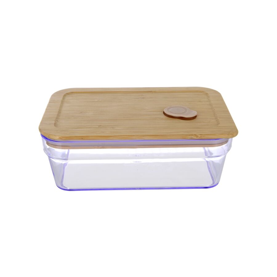 boîtes de rangement avec couvercle en bambou, boîte de rangement pour  aliments et