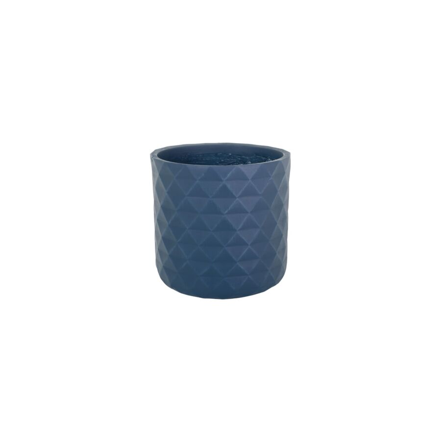 Pot En Fibre 30x30cm - Bleu Décoration
