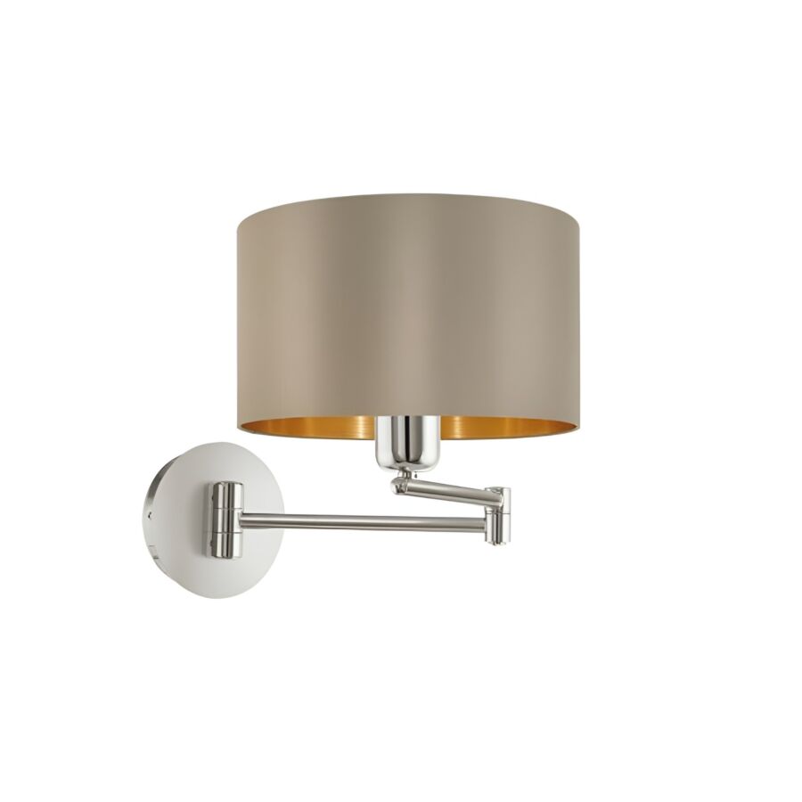 Applique Murale MASERLO E27/60W/230V - Taupe SOLDES HIVER
