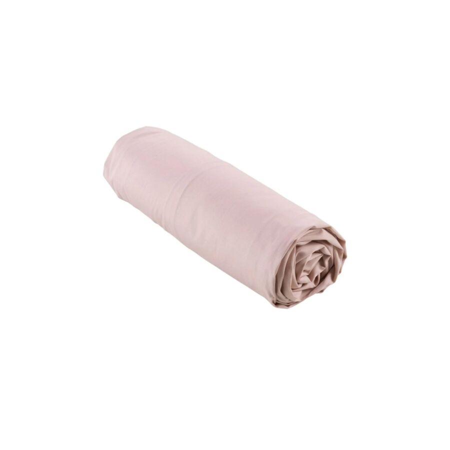 Drap Housse Percale Uni 78 Fils - Rose Draps