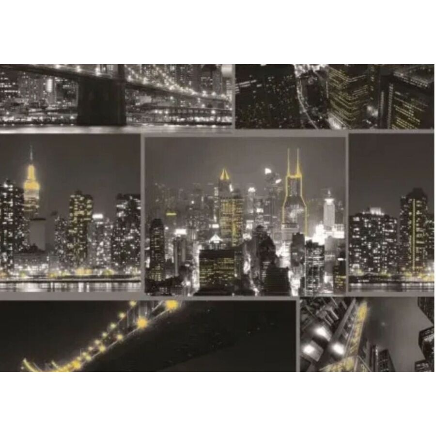 Papier Peint CITY AT NIGHT - Noir Papier peint