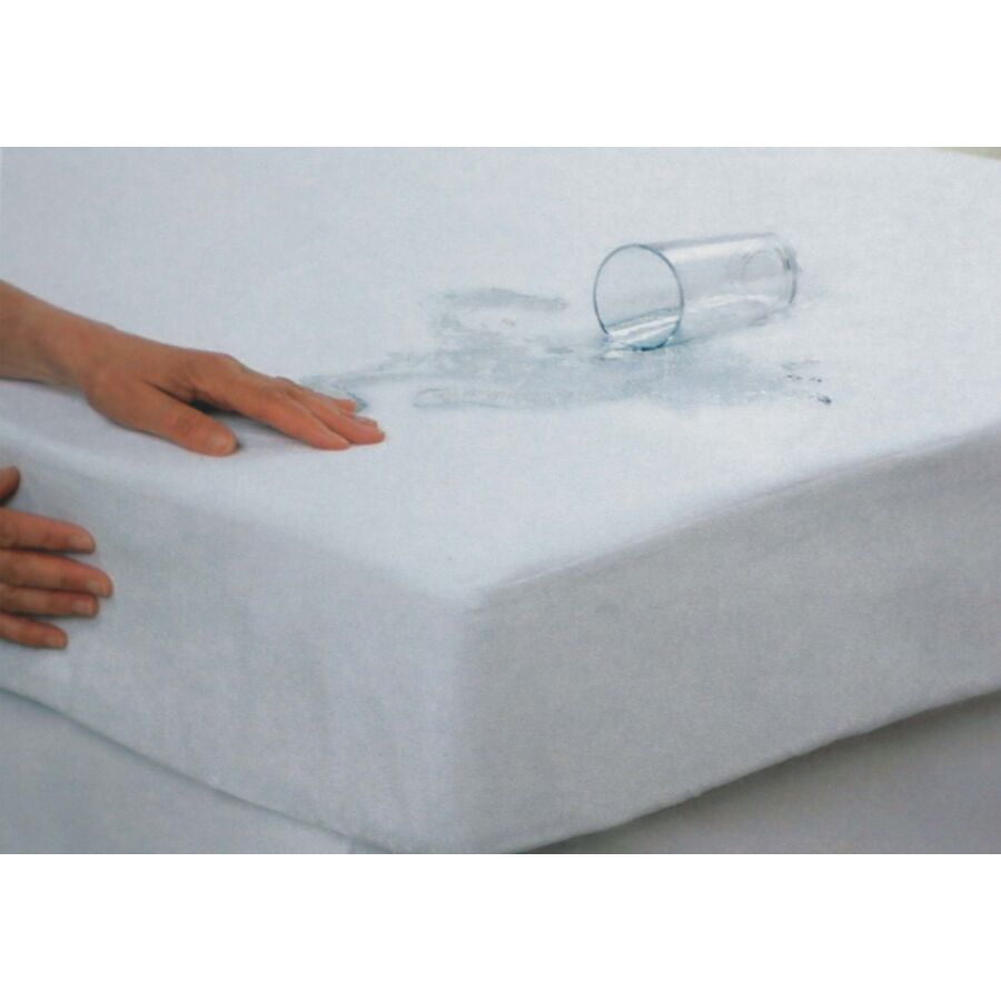 Protège Matelas JERSEY Imperméable 160x200cm - Blanc