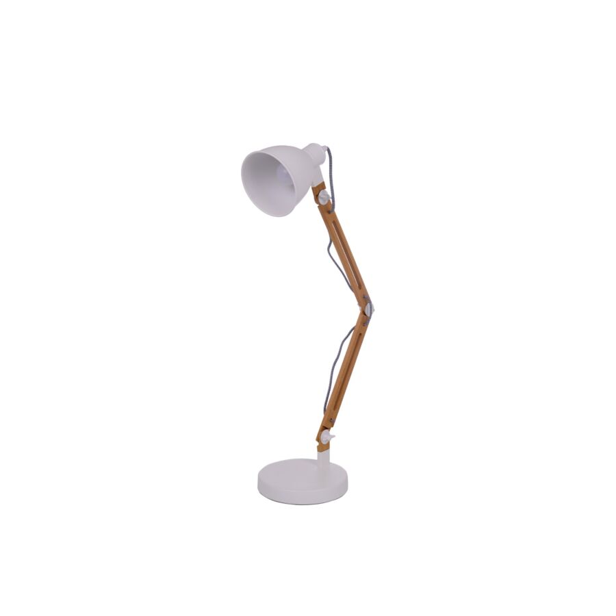 Lampe De Table TORONA 1 - Weiss/ Natur Lampe de table