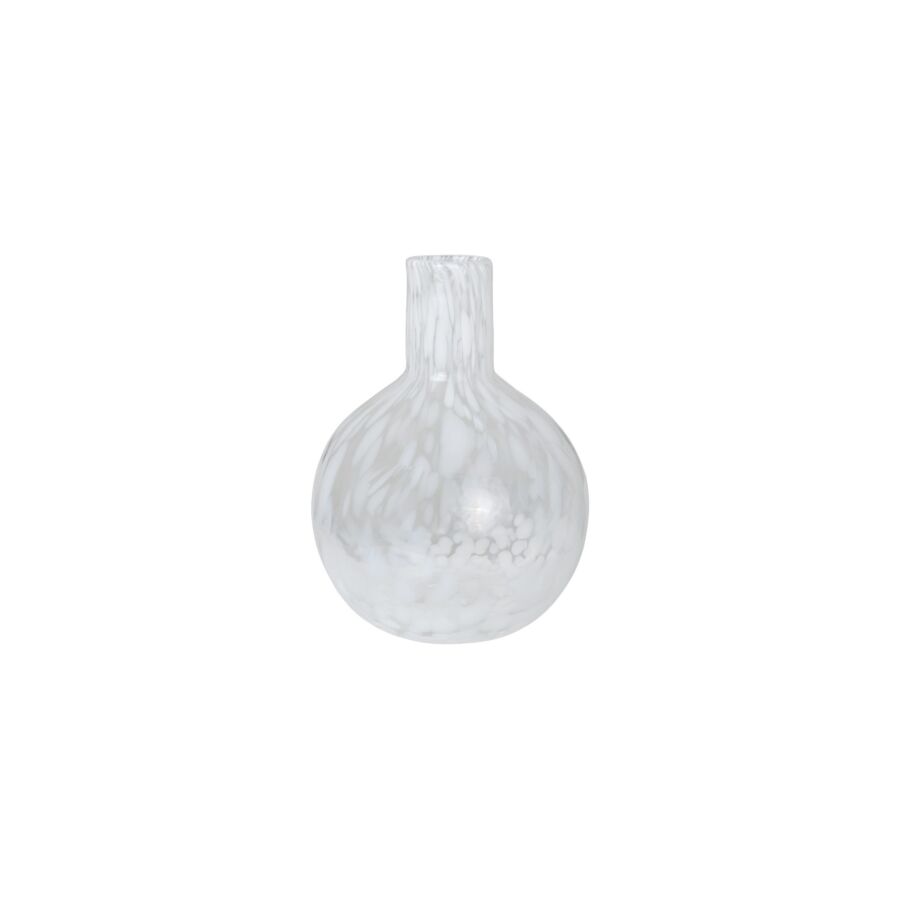 Vase Léopard Petit Format - Blanc Bon plan
