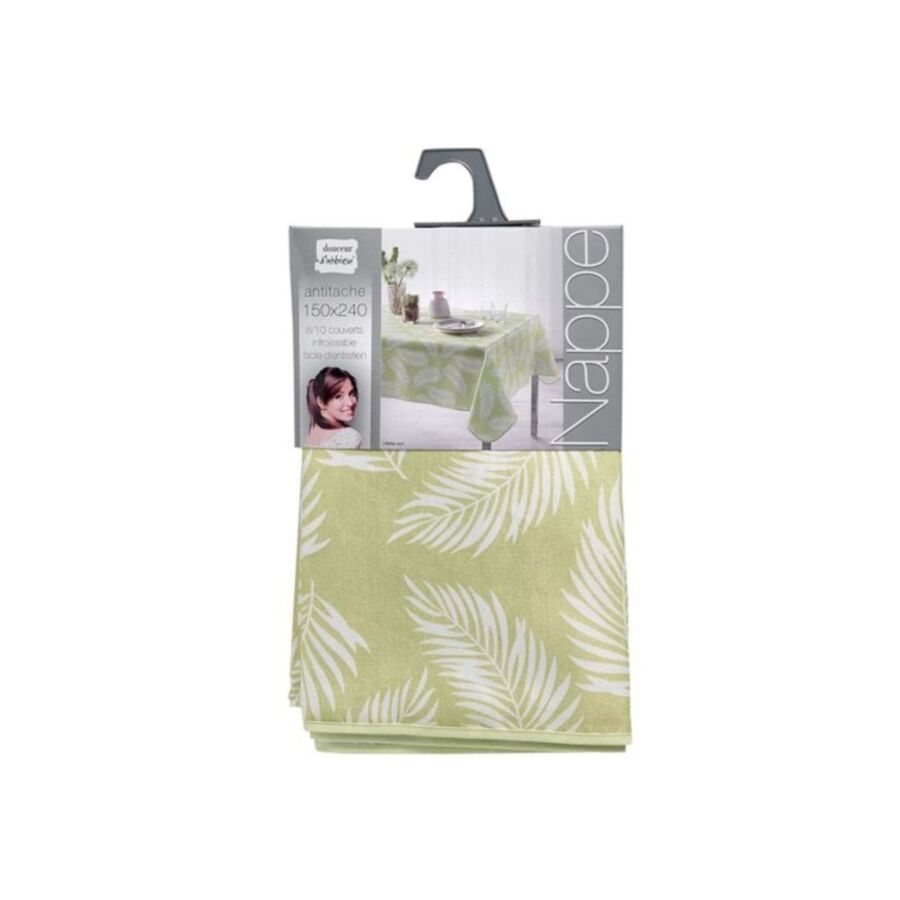 Nappe Déco Imprimée LIFETTE - Vert Nappe et serviettes