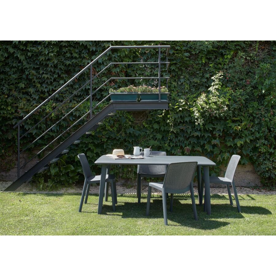 Table À Manger NEW DESSA + 6 Chaises - Anthracite Bon plan