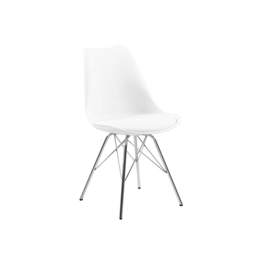 Chaise ERIS Pieds en Chrome Chaises sans accoudoir