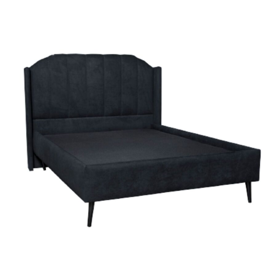 Lit ALPHA Avec Sommier - Noir Meubles de chambres à coucher