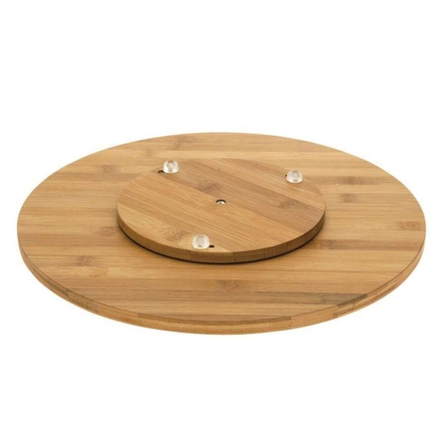 Planche De Service Rotative En Bambou - Marron Serviteurs