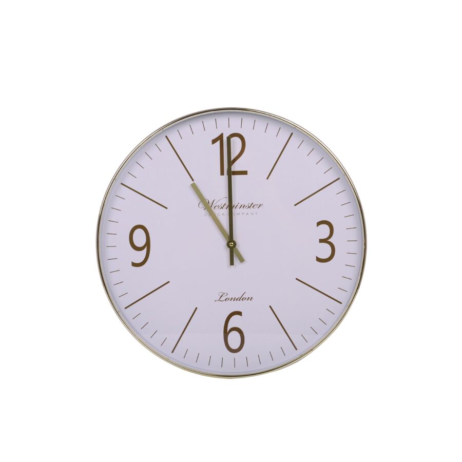 Horloge MURALE - Blanc / Doré Horloges