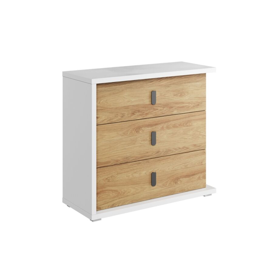 Commode SIMI - Blanc / Chêne Commodes