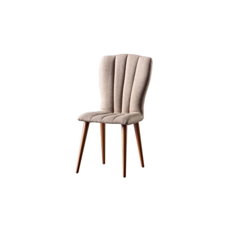Chaise FLEMENS - Taupe / Chêne Chaises sans accoudoir
