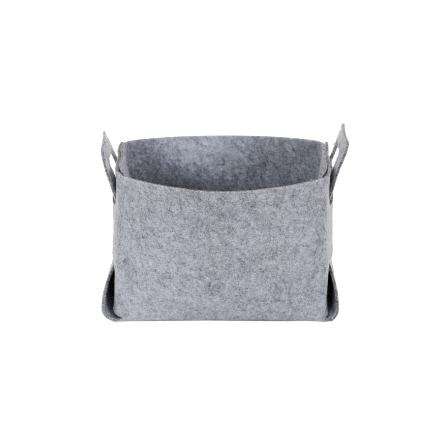 Rangement En Feutre Pliable M18 - Gris Paniers et corbeilles