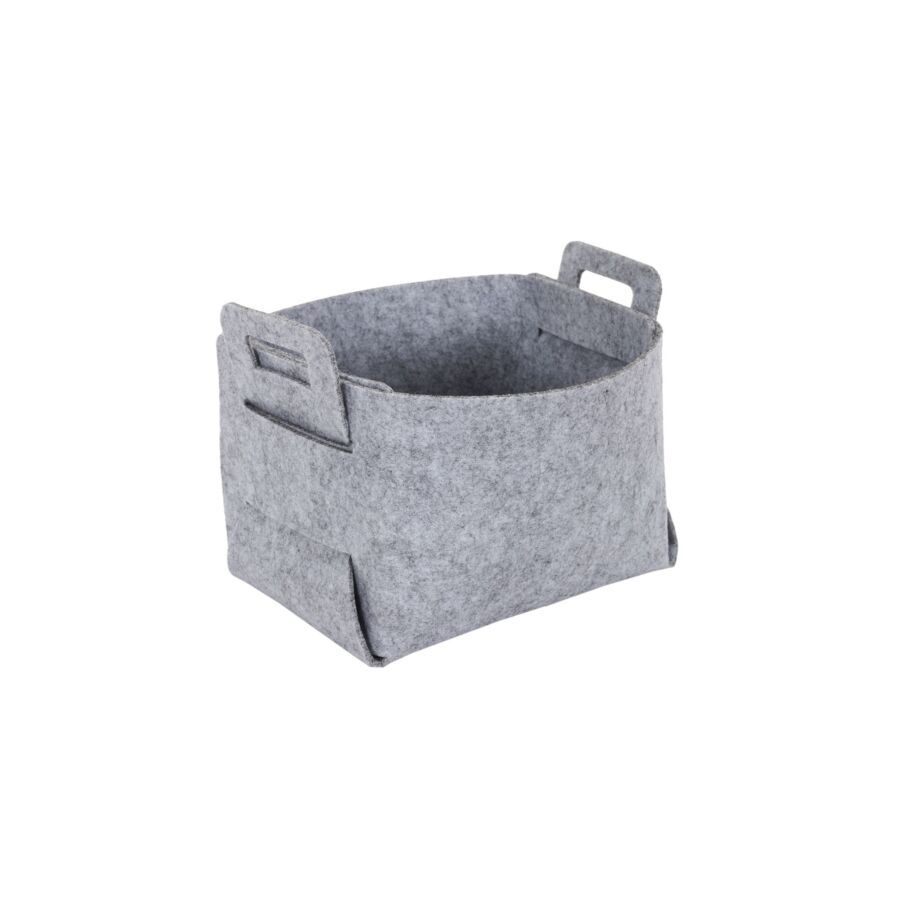 Panier En Feutre Pliable S M24 - Gris Paniers et corbeilles