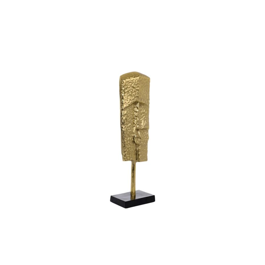 Statue Visage Sculpture 53x13cm - Doré Bibelots