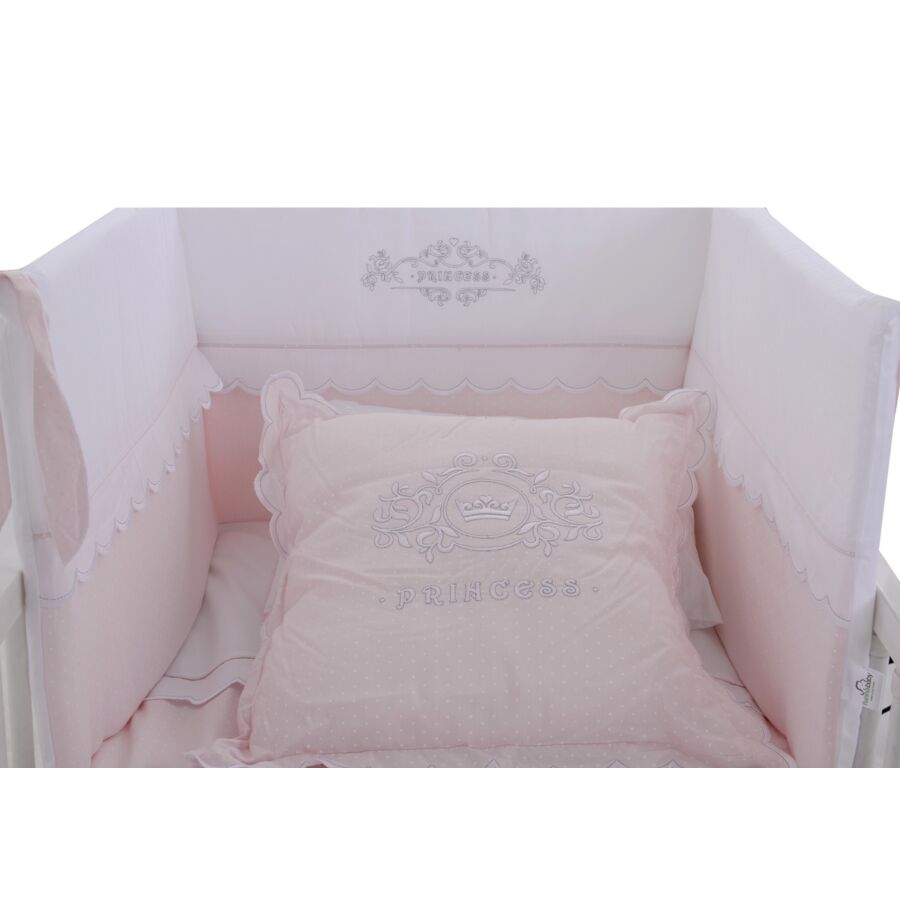 Parure De Lit Bébé PRINCESSE 60x70cm - Rose