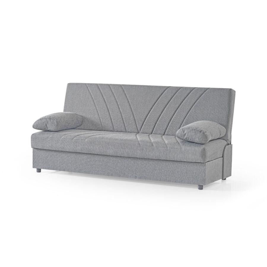 Canapé-Lit NEW FIJI + Coffre Et 2 Coussins - Gris