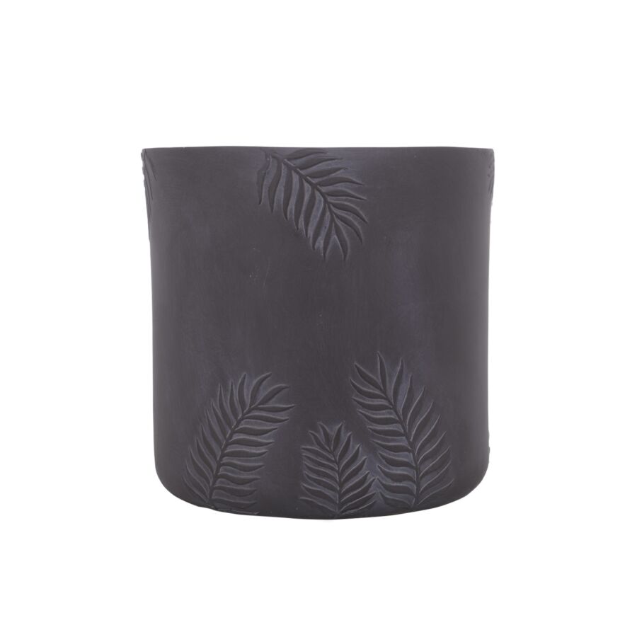 Pot En Fibre 44cm - Gris Foncé Décoration