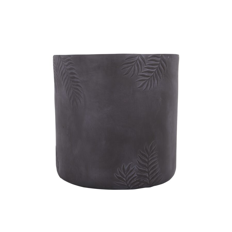 Pot En Fibre 51cm - Gris Foncé Décoration