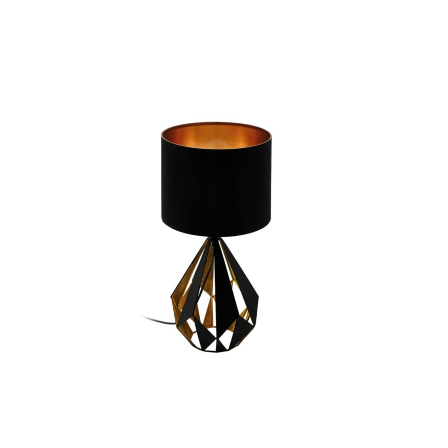 Lampe De Table CARLTON E27 - Noir SOLDES HIVER
