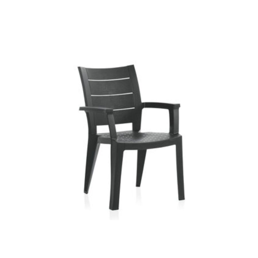 CHAISE LEGNO - Gris Anthracite Meubles jardin