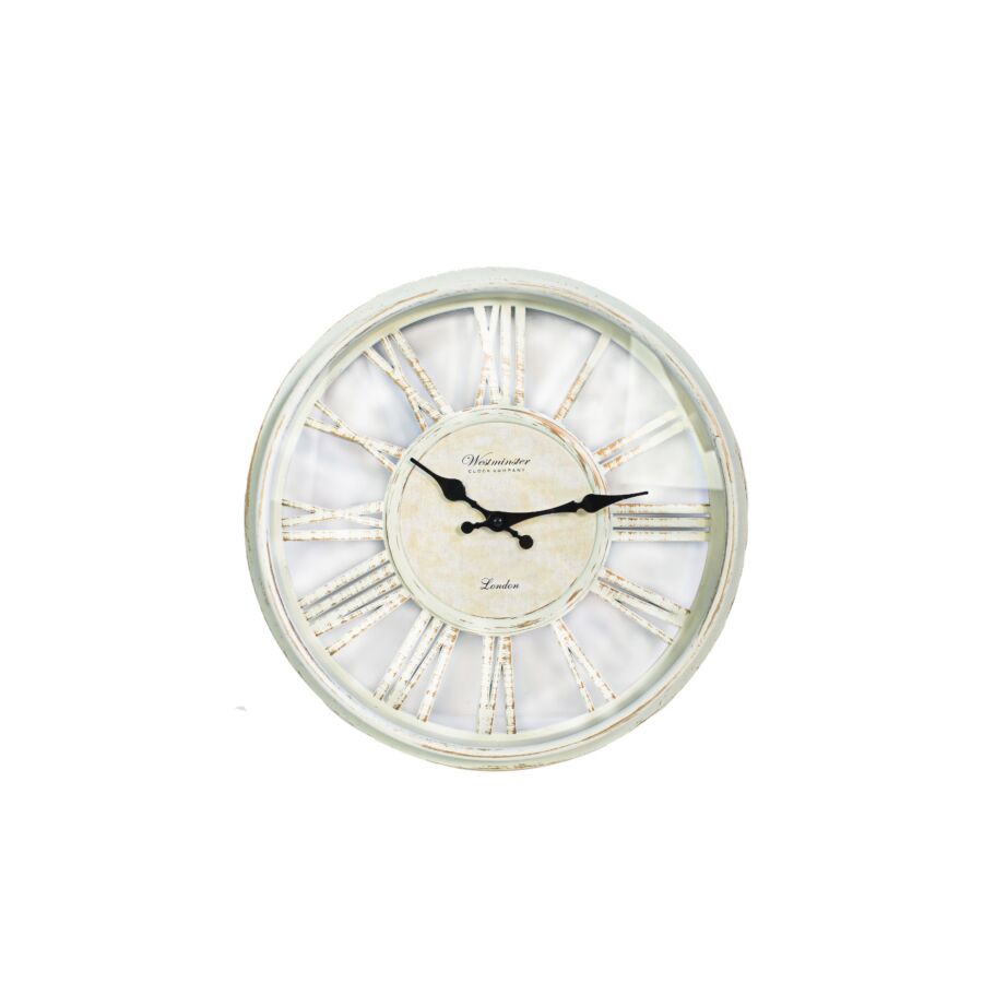Horloge Murale 40x40x4,5cm - Blanc Horloges