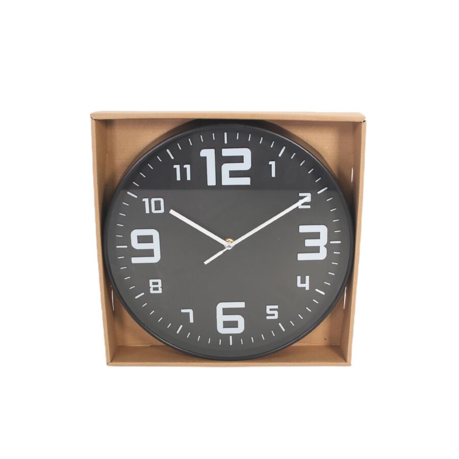Horloge Murale 29,3x29,3x5cm - Noir Horloges