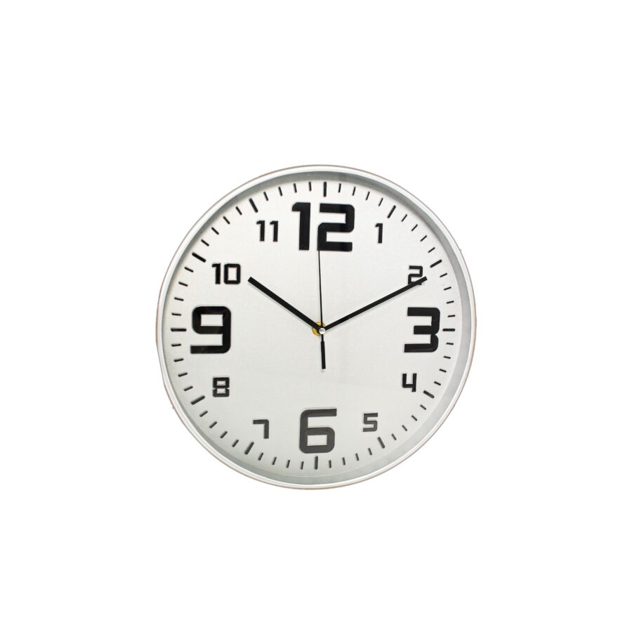 Horloge Murale 29,3x29,3x5cm - Blanc Horloges