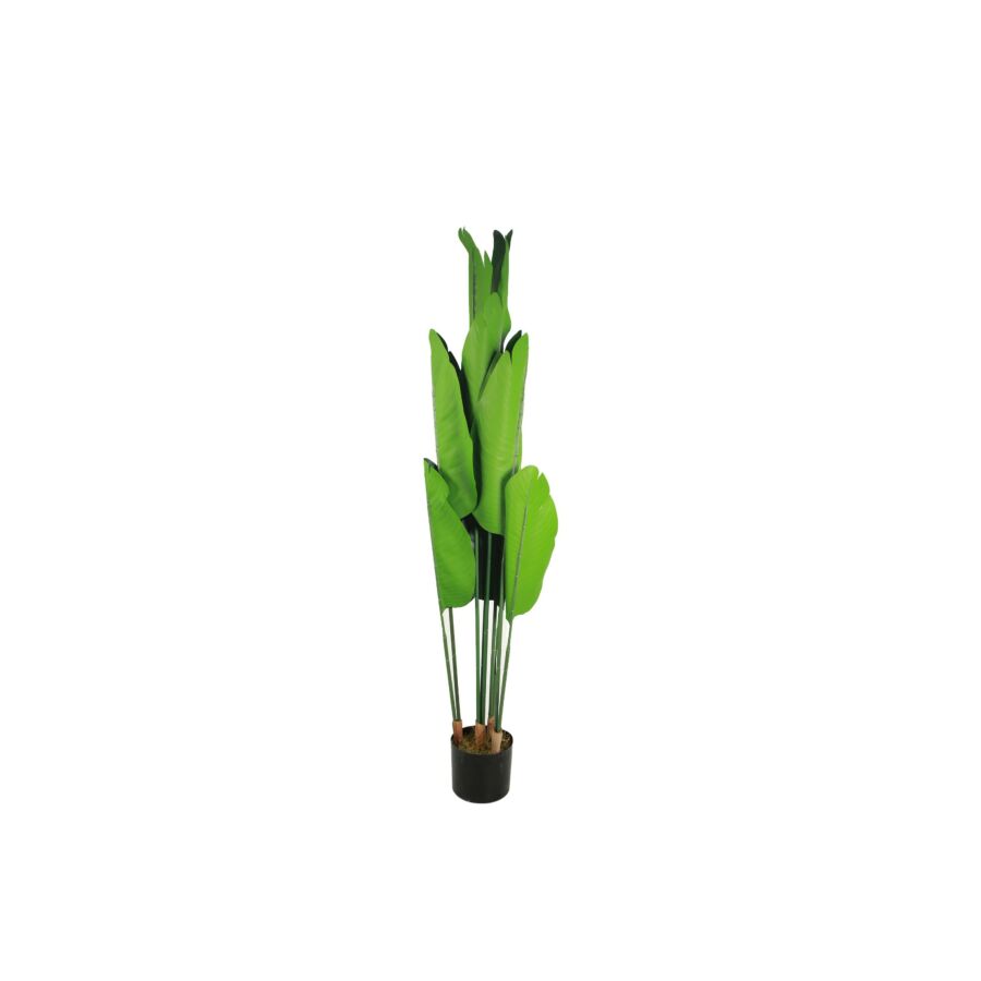 Plante Artificielle TRAVELLER'S TREE Avec Pot 120cm - Vert Plantes et fleurs artificielles