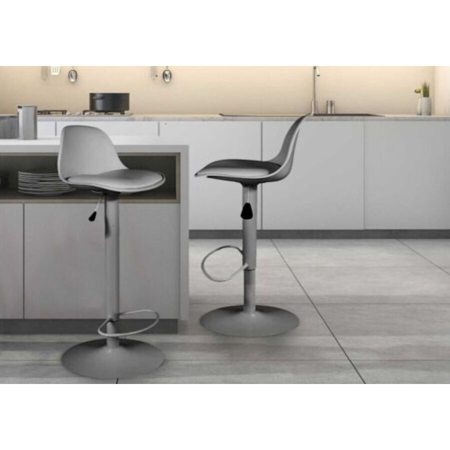 Tabouret ISAK Avec Coussin Fixe - Gris Chaises sans accoudoir