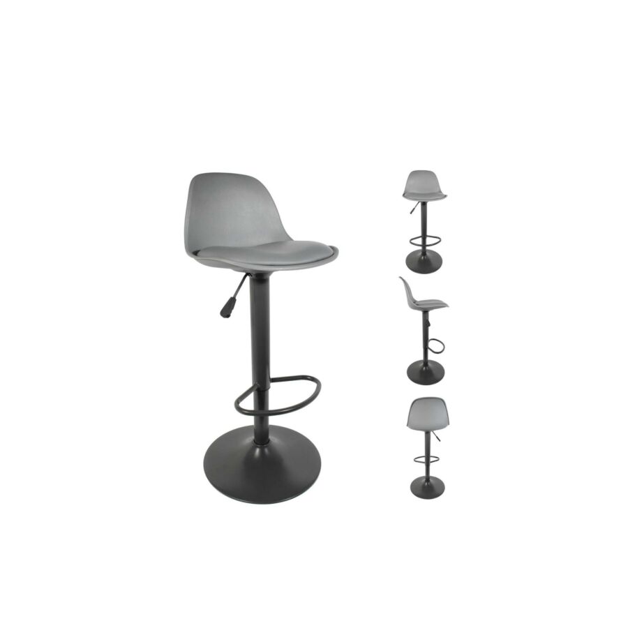 Tabouret ISAK Avec Coussin Fixe - Gris Chaises sans accoudoir